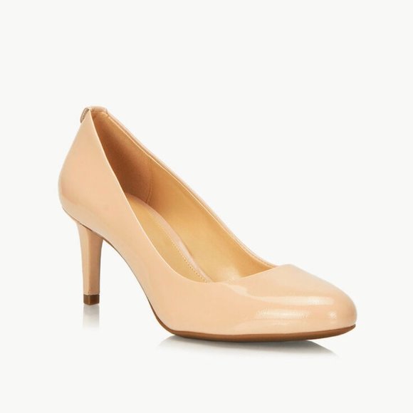 SOLD Michael Kors Jenna nude pump patent leather 8